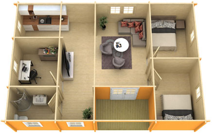 The Ursula Cottage Inside