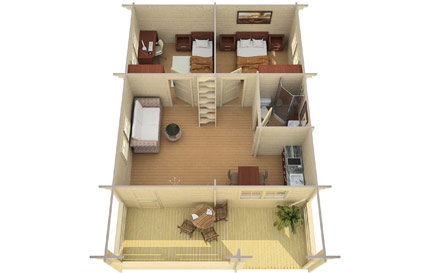 The Europa Summer House Inside