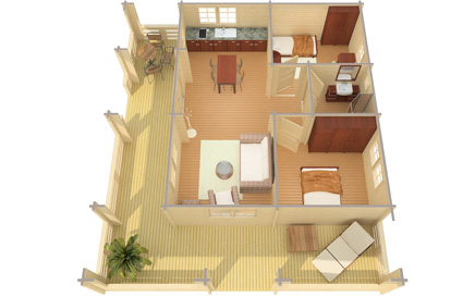 The Riopas Cabin - Inside